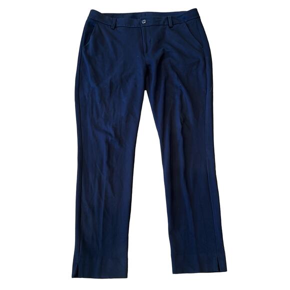 CAbi Women's Ava Slim Ankle Stretch Trouser Pant Navy Size 12 - Picture 2 of 9